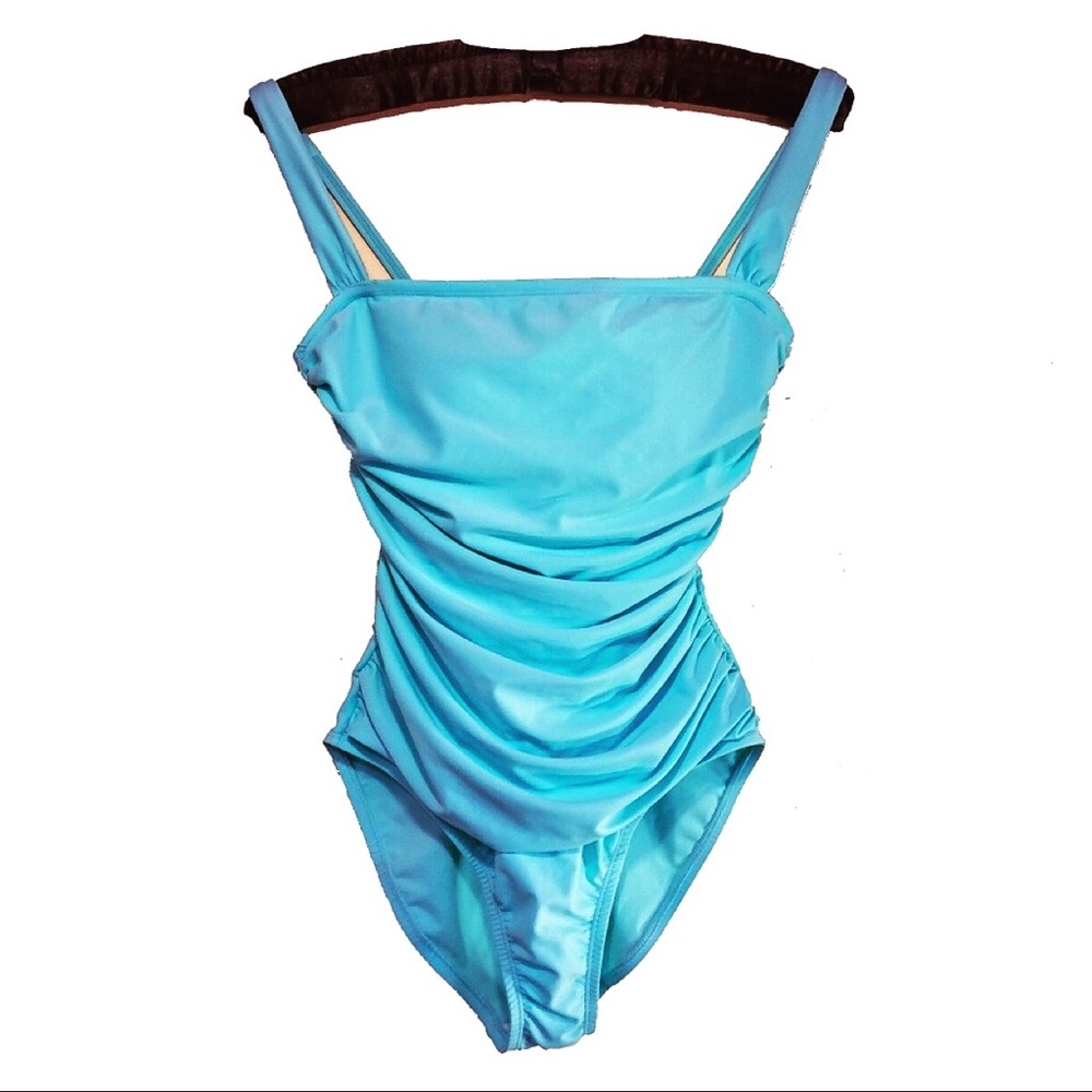 Bleu Rod Beattie Turquoise 1PC bathing/swimsuit 6